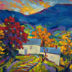 Al Gury, "Blue Ridge Farm", 20" x 24", oil on panel