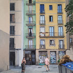 Shushana Rucker, "Barcelona Wanderings", oil on panel, 20" x 16"