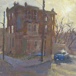 Charles Newman, "Somewhere in North Philly", 14" x 18", oil on linen panel