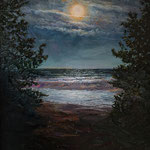 Fred Danziger, "Acadia Night", 8" x 10", oil