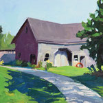 Kate Kern Mundie, "Acorn Farm (Deer Isle)", 11" x 14", oil on panel