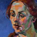 Al Gury, "Portrait 1", 12” x 9”, oil on panel