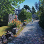Fred Danziger, “Monhegan Lane”, 28" x 36", oil