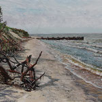 Fred Danziger, “Driftwood”, 9" x 12", oil