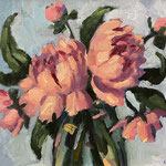  Al Gury, "Pink Peonies", 16” x 20”, oil on panel