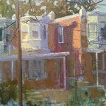 Charles Newman, "#33", 12" x 12", oil on panel