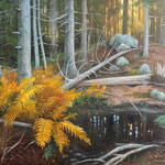 Eliza Auth, “Cathedral Woods”, 18" x 24", oil on canvas