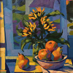 Al Gury, "Still Life With Landscape", 24" x 18”, oil on panel