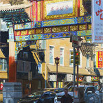 Nicole Maye Luga, "Friendship Gate", 18" x 12", oil on panel