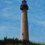 Fred Danziger, "Cape May Lighthouse", 14" x 11", oil