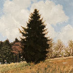 Robert Heilman, "Buffalo Springs", 6” x 8”, oil on panel