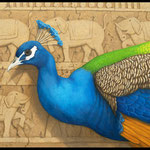 Tom Palmore, "Peacock", 30" x 36", oil/acrylic
