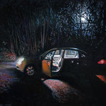 Fred Danziger, "Engine Running", 11" x 14", oil