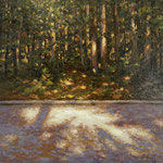 Robert Heilman, "Summer Afternoon", 7” x 7”, oil on panel