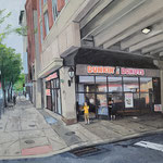 Shushana Rucker, "Pick Me Up", oil on panel, 12" x 12"