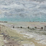 Fred Danziger, “White Bay 2024", 5" x 7", oil