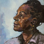 Al Gury, "Denise", 16" x 12", oil on panel