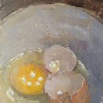 Charles Newman, "Cracked", 8" x 6", oil on linen panel