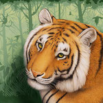 Tom Palmore, "King of the Jungle", 36" x 60", acrylic and oil on canvas