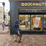 Nicole Maye Luga, "14 Days of Free Drinks", 20" x 20", oil on panel