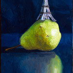 Nicole Maye Luga, "D'Anjou", 5" x 3", oil on panel