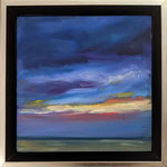 Susan O'Reilly, "Beach Blues 2",  8" x 8", oil