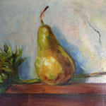 Susan O'Reilly, "Pear", 9" x 12", oil 
