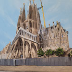 Shushana Rucker, "Sagrada Familia", oil on panel, 24" x 18"