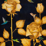 Tom Palmore, "Golden Garden", 60" x 48", oil/acrylic
