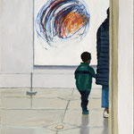 Nicole Maye Luga, "Twombley", oil on panel, 5" x 8"
