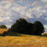 Robert Heilman, "Autumn Fields", 8” x 10”, oil on panel