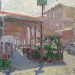 Charles Newman, "Good Thing for Shade", 11” x 14", oil on panel