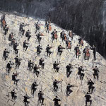 Gregory Prestegord, "The Orchestra in Abstract Motion", 36” x 36”, oil on canvas