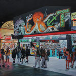 Fred Danziger, "Wildwood Boardwalk" (upstairs gallery), 32" x 48", oil