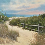  Eliza Auth, “Beach Path, Cape May”, 18” x 24”, oil 