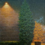 Robert Heilman, "July Night", 7” x 5”, oil on panel