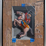 Fred Danziger, "Lone Ranger Toy", 9" x 12", oil