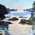 Kate Kern Mundie, "Greenlaw Cove", 12" x 16", oil on panel