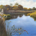  Eliza Auth, “On Potters Creek”, 11” x 14”, oil 
