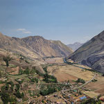 Shushana Rucker, "The Sacred Valley", 20” x 20”, oil on panel