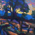  Al Gury, "Blue Ridge View", 8" x 10", oil on panel
