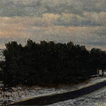 Robert Heilman, "Rexmont - Study", 4 1/2” x 6 1/2”, oil on panel