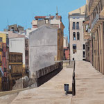 Shushana Rucker, "Tarragona", oil on panel, 12" x 12"