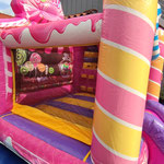 Hüpfburg Candyland L Seitenansicht Links 