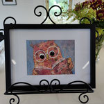Never too late to learn, said the old owl - mixed media - SOLD