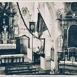 Pfarrkirche St. Peter und Paul - Ostern vor 1939 (im Altarraum u.a. Girlanden)