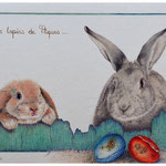 Les lapins - 24x32 -