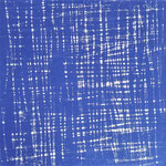 Ohne Titel (ultramarin), 2015, Holzschnitt, 15 x 15 cm