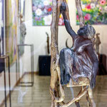 Loli Garcia peinture - Picaflor sculpture