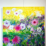 Loli Garcia peinture - Picaflor sculpture